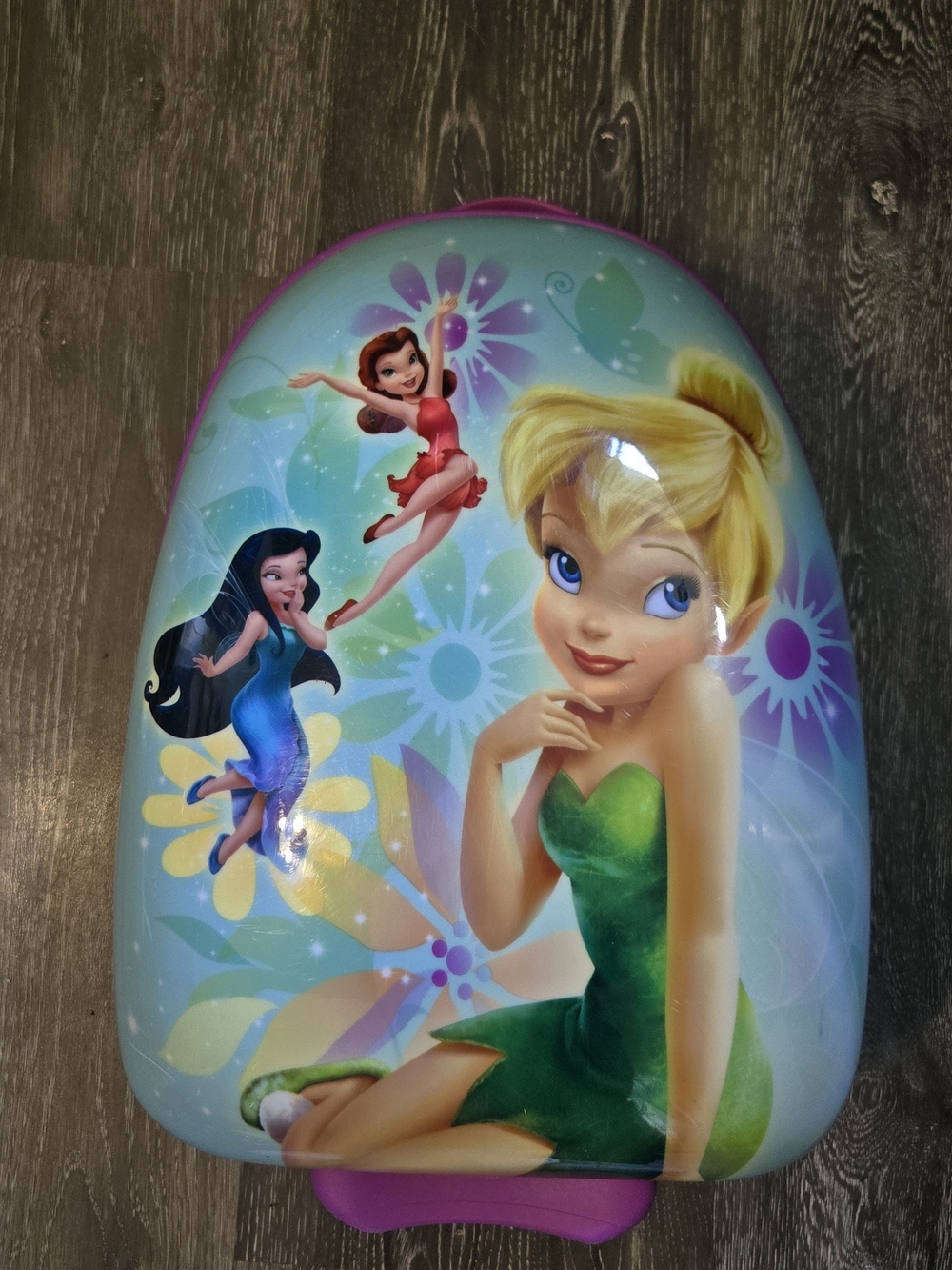 Heys Disney Fairies Tinker Bell Kids Hardside Rolling Suitcase Luggage 18"